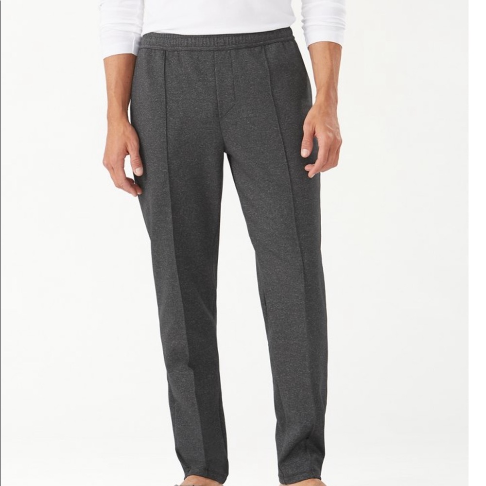 New Tommy Bahama joggers, nylon, polyester, spandex blend, size Large.